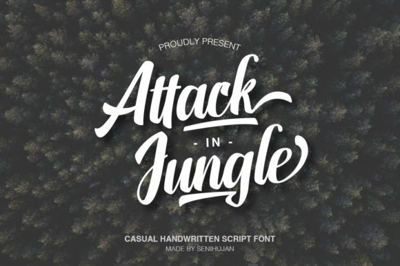 Attack in Jungle: A Trendy Handwritten Font for Modern Web Design