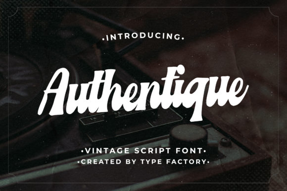 Authentique: A Bold Handwritten Font That Brings Retro Charm to Craft Designs