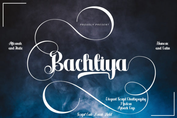 Bachtiya: A Chic Handwritten Font for Crafters and Small Business Designers