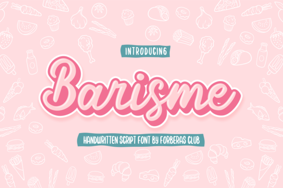 Barsime: A Sweet Handwritten Font for Romantic Craft Designs