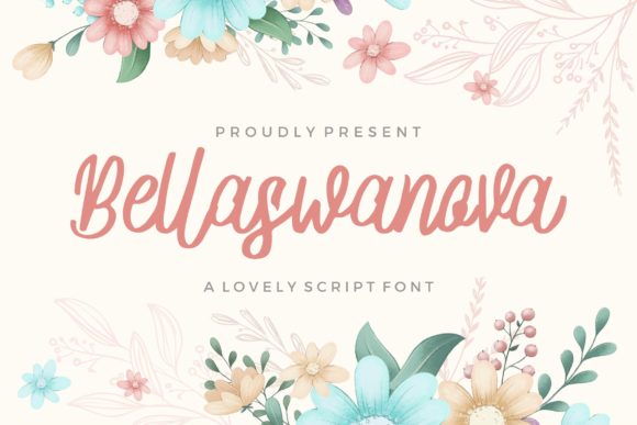 Bellaswanova: A Light Handwritten Font for Elegant Editorial Design