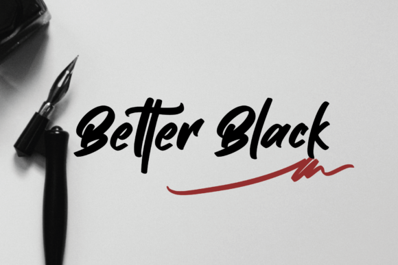 Better Black: A Flowing Handwritten Font for Elegant Editorial Design