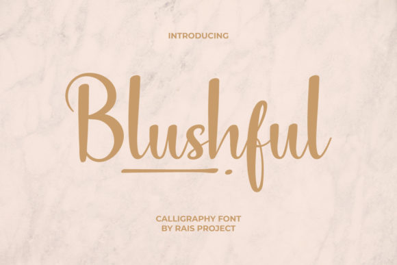 Blushful: A Charming Handwritten Font for Elegant Editorial Design