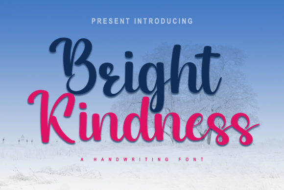 Bright Kindness: A Flowing Handwritten Font for Elegant Web Design