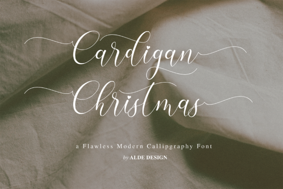 Cardigan Christmas: A Delicate Script Font for Elegant Digital Branding