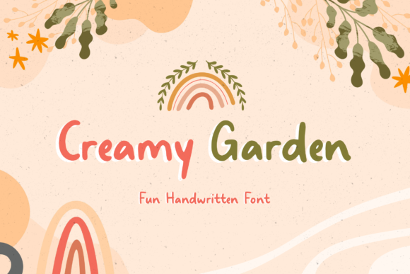 Creamy Garden: A Cute Handwritten Font for Chalkboard Quotes and Branding