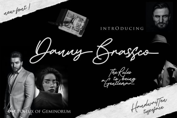 Danny Brassco: A Classy Handwritten Font for Modern Branding Projects