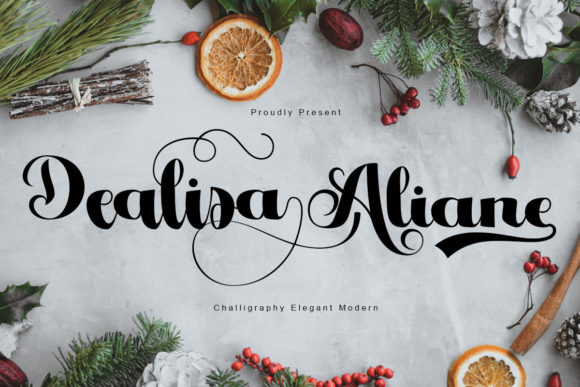 Dealisa Aliane: A Chic Handwritten Font for Luxury Branding