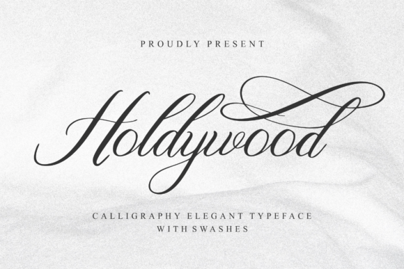 Elegant Handwritten Typography with Holdywood Font