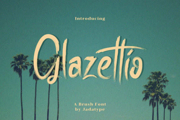Glazettio: A Brush-Styled Handwritten Font for Business Branding
