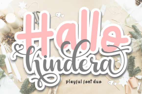 Hallo Kindera: A Handwritten Font for Editorial Elegance