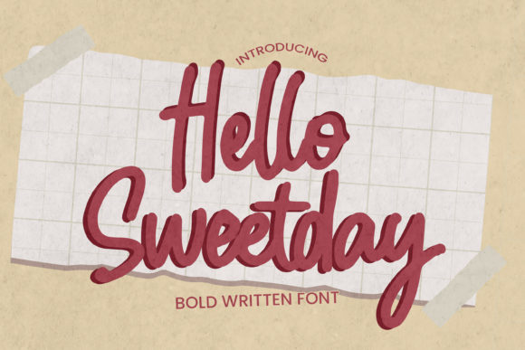 Hello Sweetday: A Sweet Handwritten Font for Campaign Visuals