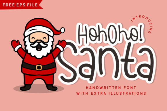 Hohoho Santa: A Cute Handwritten Font for Business Branding