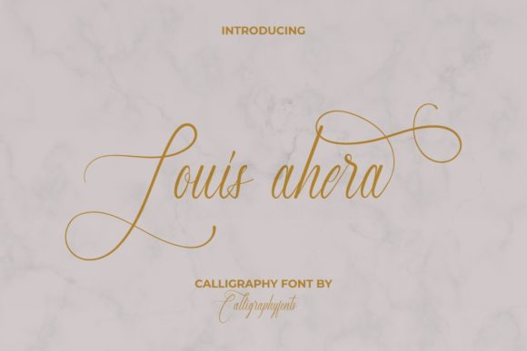 Louis Ahera: A Delicate Script Font for Elegant Handmade Branding