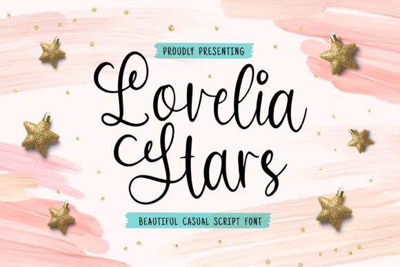 Lovelia Stars: A Flowing Handwritten Font for Elegant Campaign Design
