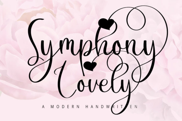 Lovely Symphony: A Handwritten Font for Elegant Craft Designs