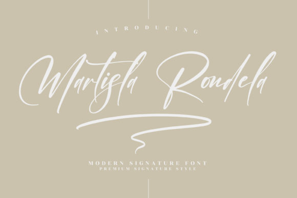 Martisla Rondela: Elegant Handwritten Font for Crafters & Small Businesses