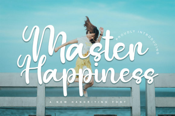 Master Happiness: A Luxurious Handwritten Font for Crafters and Sellers