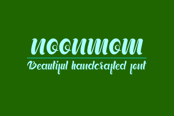 Noonmom: A Versatile Handwritten Font for Crafters and Makers