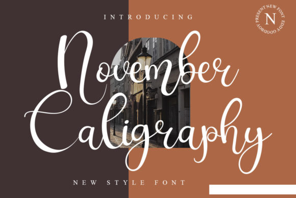 November Caligraphy: A Handwritten Font for Elegant Editorial Design