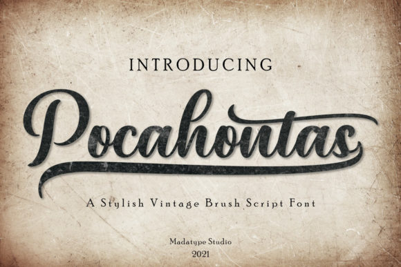 Pocahontas: A Handwritten Font for Elegant Craft Designs