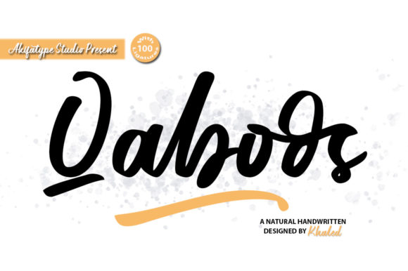 Qaboos: A Chic Handwritten Font for Modern Campaign Design
