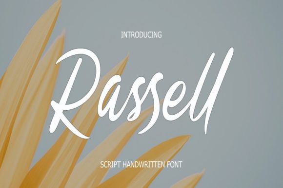 Rassell: Chic Handwritten Font for Modern Design Projects