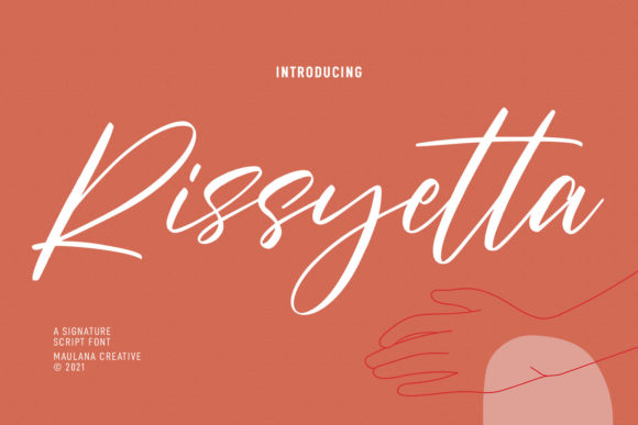 Rissyetta Signature: A Delicate Handwritten Font for Elegant Web Typography