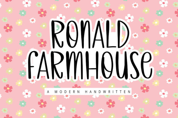 Ronald Farmhouse: Elegant Handwritten Font for Creative Projects