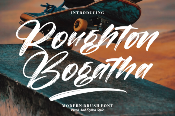 Roughton Bogatha: A Delicate Script Font for Elegant Branding Projects