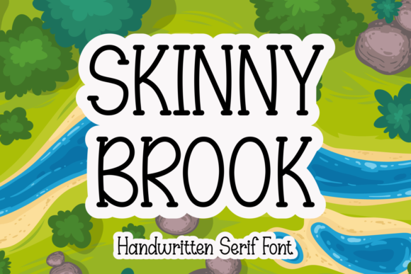 Skinny Brook: A Handwritten Serif Font for Editorial Design and Digital Publishing