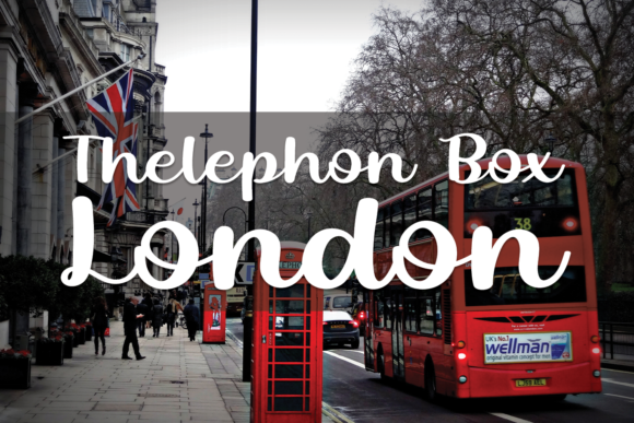 Telephone Box London: A Joyful Handwritten Font for Campaign Graphics