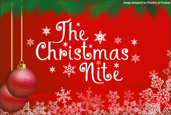 The Christmas Nite: A Festive Handwritten Font for Creative Projects